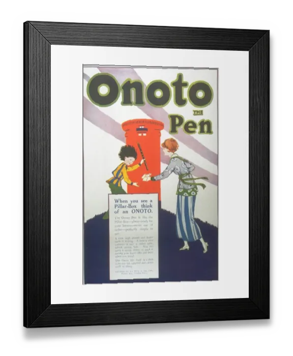 Framed Print : 1920s UK pens pencils post-boxes pillar boxes onoto Framed Print : 1920s UK pens pencils post-boxes pillar boxes onoto