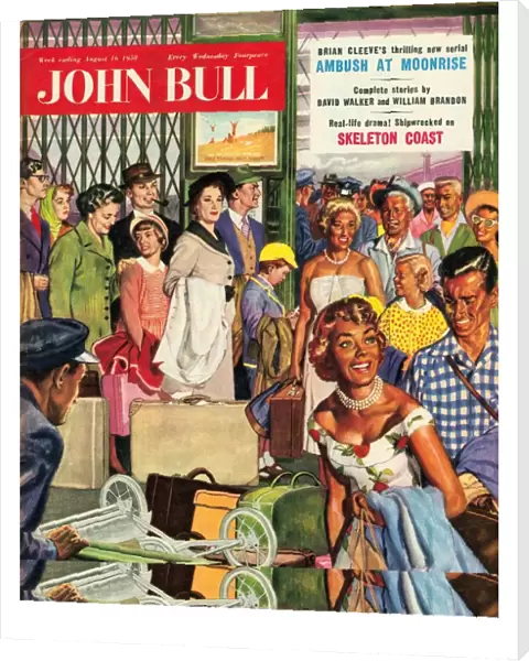 John Bull 1950s UK holidays railways stations trains suntans before and after magazines