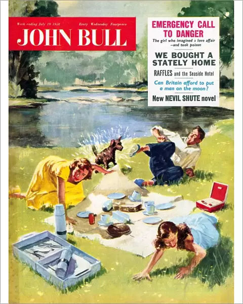 John Bull 1950s UK holidays picnics dogs magazines pets