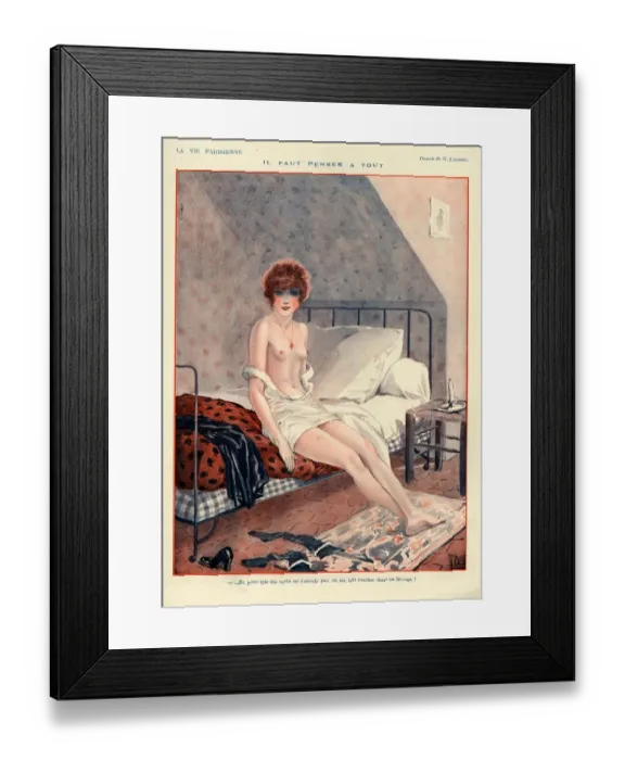 Framed Print : 1920s France La Vie Parisienne Magazine Plate Framed Print : 1920s France La Vie Parisienne Magazine Plate