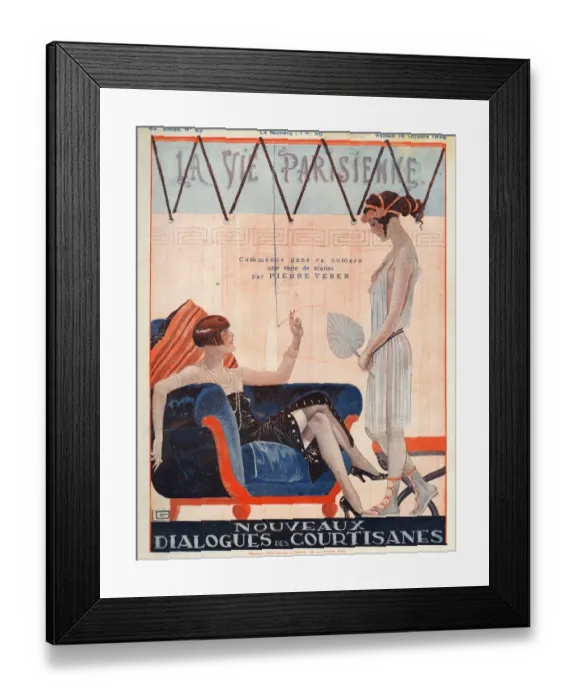 Framed Print : La Vie Parisienne 1924 1920s France Georges Leonnec magazines illustrations woman Framed Print : La Vie Parisienne 1924 1920s France Georges Leonnec magazines illustrations woman