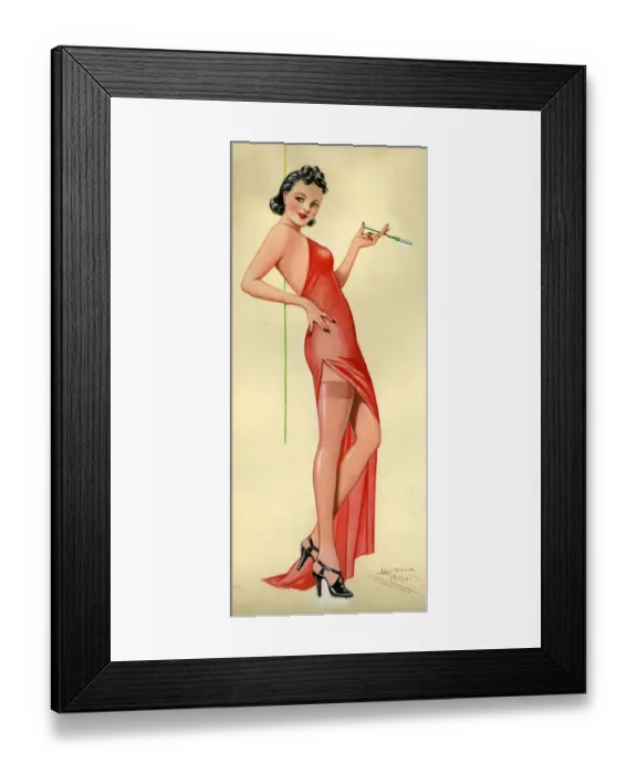 Framed Print : Pinups 1940s UK Laurence Miller pin-up pinups pin-ups woman women cigarettes holders Framed Print : Pinups 1940s UK Laurence Miller pin-up pinups pin-ups woman women cigarettes holders