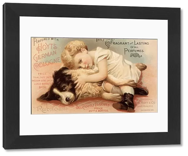 1890s USA babies hoytes cologne dogs womens baby