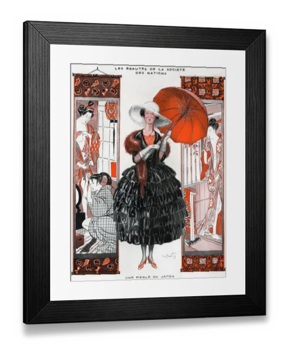 Framed Print : 1920s France La Vie Parisienne Magazine Plate Framed Print : 1920s France La Vie Parisienne Magazine Plate