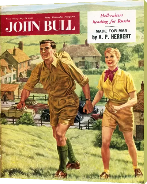 John Bull 1958 1950s UK holidays hiking walking trekking outdoors magazines hikers