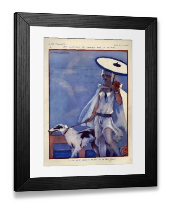 Framed Print : 1920s, France, La Vie Parisienne, Magazine Plate Framed Print : 1920s, France, La Vie Parisienne, Magazine Plate