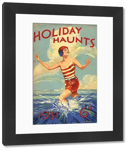 Holiday Haunts 1931 1930s UK mcitnt seaside swimwear womens holidays womens swimming