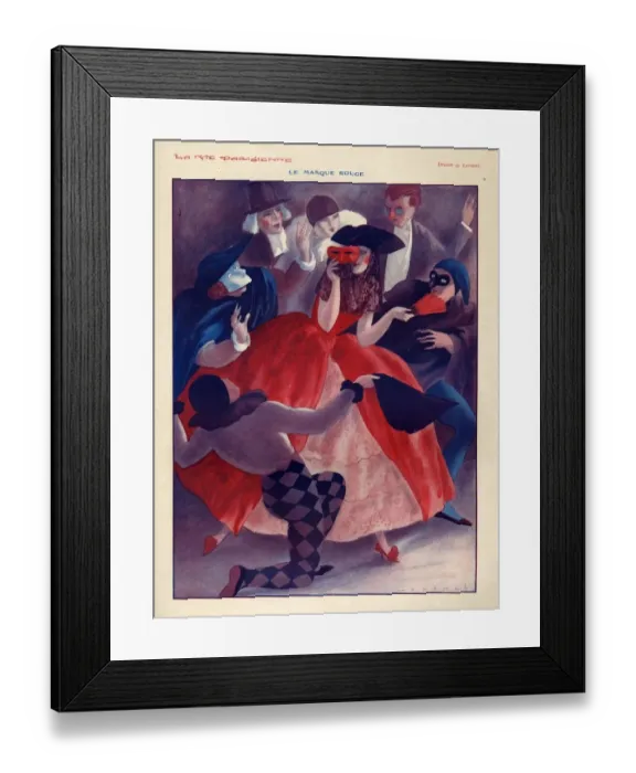 Framed Print : 1920s, France, La Vie Parisienne, Magazine Plate Framed Print : 1920s, France, La Vie Parisienne, Magazine Plate