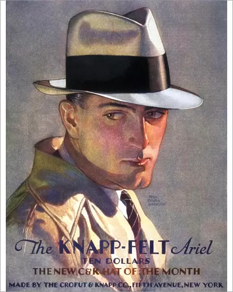 1930s USA mens knapp-felt hats