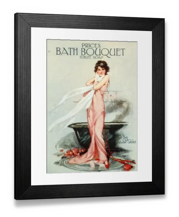 Framed Print : 1920s UK glamour prices baths Framed Print : 1920s UK glamour prices baths
