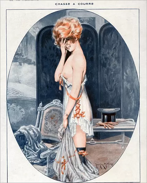 La Vie Parisienne 1918 1910s France Maurice Milliere illustrations erotica dressing