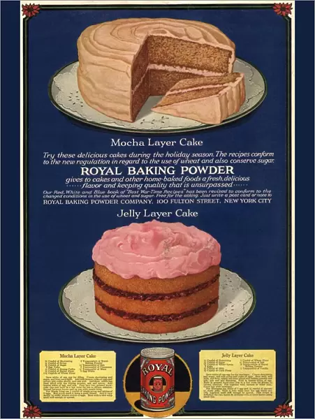 1920s USA royal cakes desserts baking powder