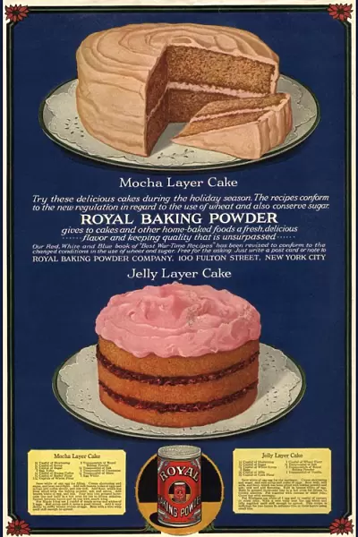 1920s USA royal cakes desserts baking powder