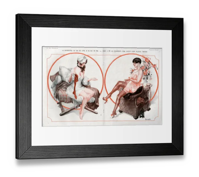 Framed Print : 1920s, France, La Vie Parisienne, Magazine Plate Framed Print : 1920s, France, La Vie Parisienne, Magazine Plate