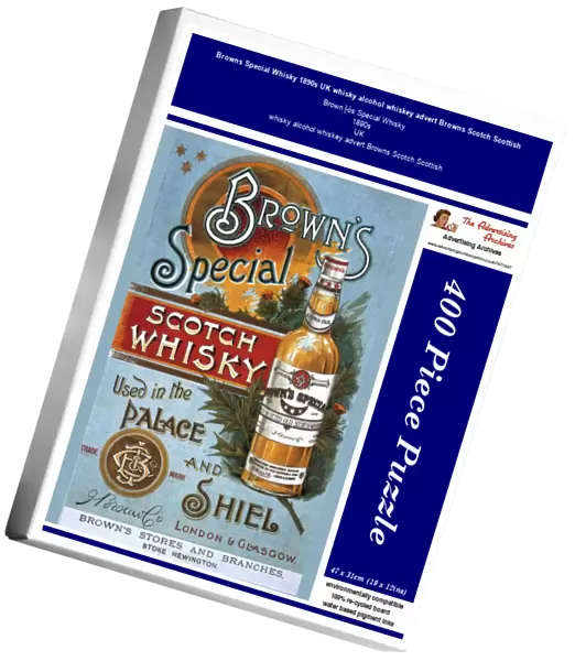 Browns Special Whisky 1890s UK whisky alcohol whiskey advert Browns Scotch Scottish