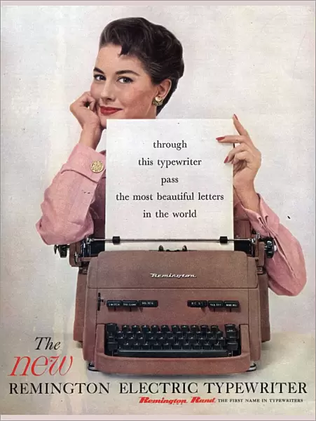 Remington 1950s USA secretaries typewriters secretary