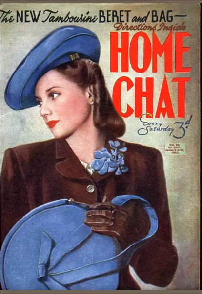 Home Chat 1940s UK womens portraits magazines