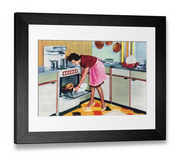 Framed Print : GEC 1960 1960s UK housewives housewife cooking ovens kitchens homemakers women woman Framed Print : GEC 1960 1960s UK housewives housewife cooking ovens kitchens homemakers women woman