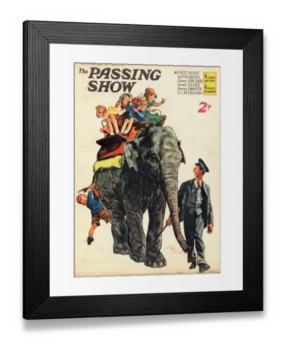 Framed Print : 1930s, UK, The Passing Show, Magazine Cover Framed Print : 1930s, UK, The Passing Show, Magazine Cover