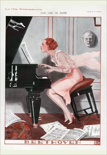 La Vie Parisienne 1930 1930s France cc pianos playing instruments beethoven lessons