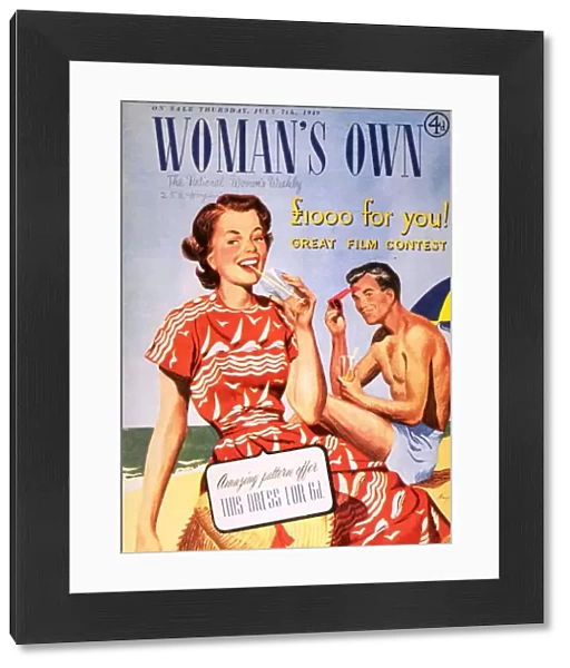 Womans Own 1949 1940s UK holidays flirting magazines