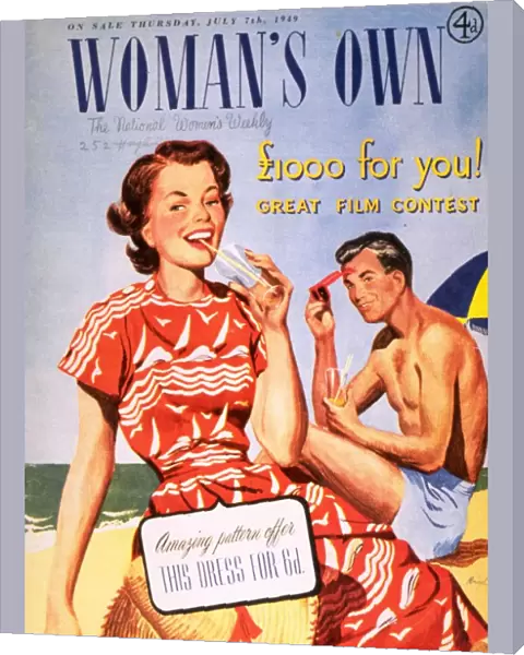 Womans Own 1949 1940s UK holidays flirting magazines