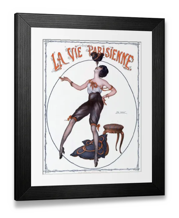 Framed Print : La Vie Parisienne 1910s France glamour erotica underwear magazines by Leo Fontan womens Framed Print : La Vie Parisienne 1910s France glamour erotica underwear magazines by Leo Fontan womens