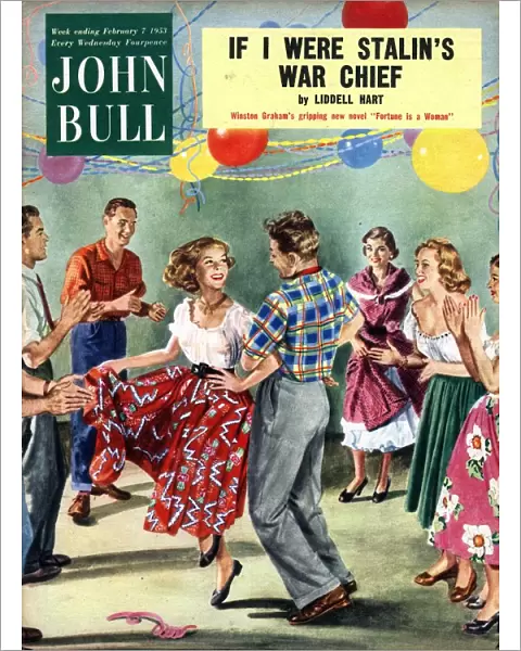 John Bull 1950s UK line country square party magazines dancing