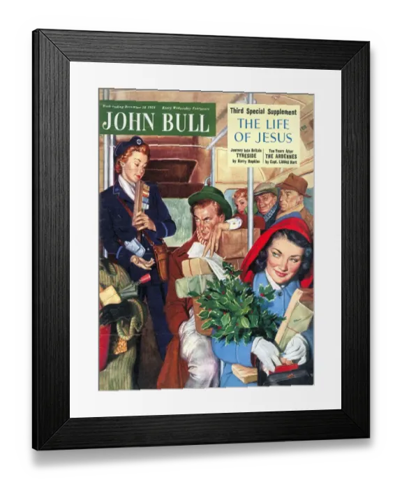 Framed Print : John Bull 1950s UK buses routemasters magazines Framed Print : John Bull 1950s UK buses routemasters magazines