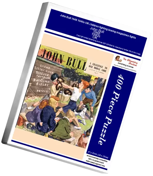 John Bull 1948 1940s UK children fighting boxing magazines fights