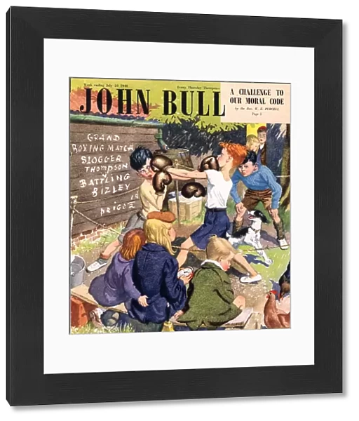 John Bull 1948 1940s UK children fighting boxing magazines fights