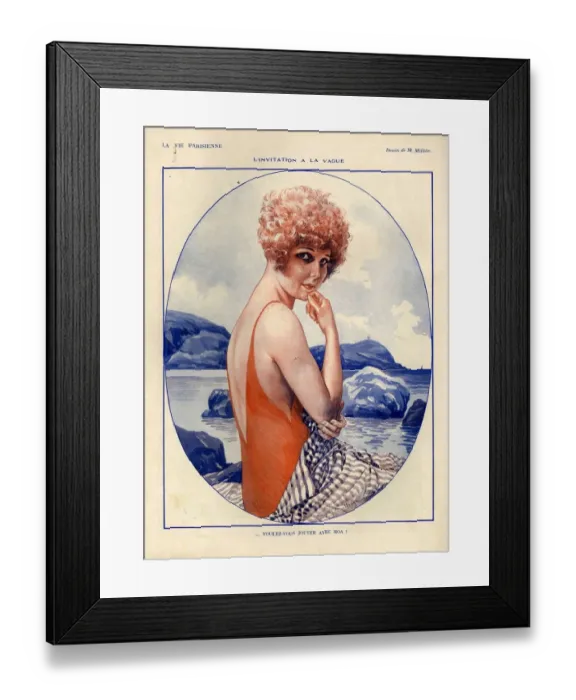 Framed Print : 1920s, France, La Vie Parisienne, Magazine Plate Framed Print : 1920s, France, La Vie Parisienne, Magazine Plate