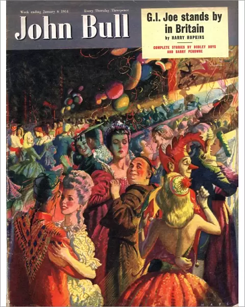 John Bull 1950s UK new years eve fancy dress ball party magazines dancing