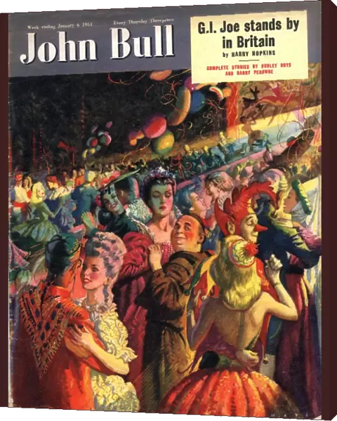John Bull 1950s UK new years eve fancy dress ball party magazines dancing
