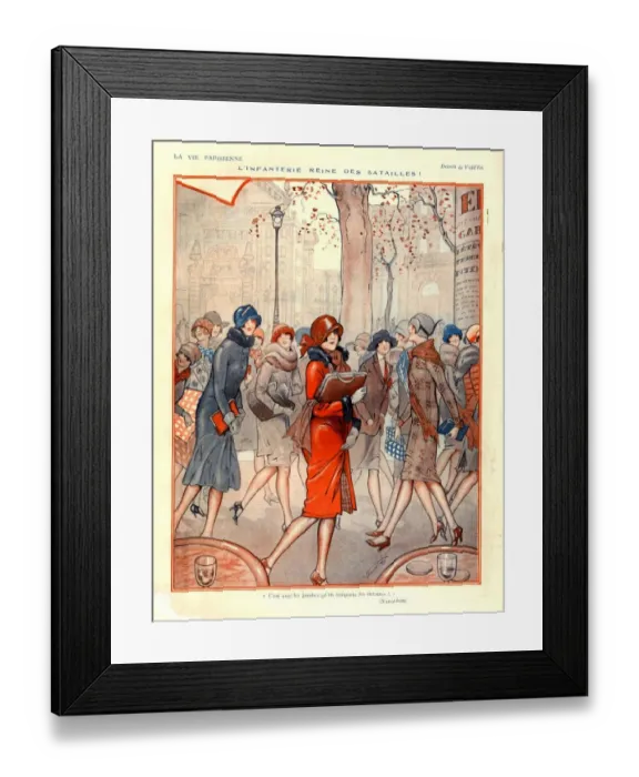 Framed Print : 1920s, France, La Vie Parisienne, Magazine Plate Framed Print : 1920s, France, La Vie Parisienne, Magazine Plate