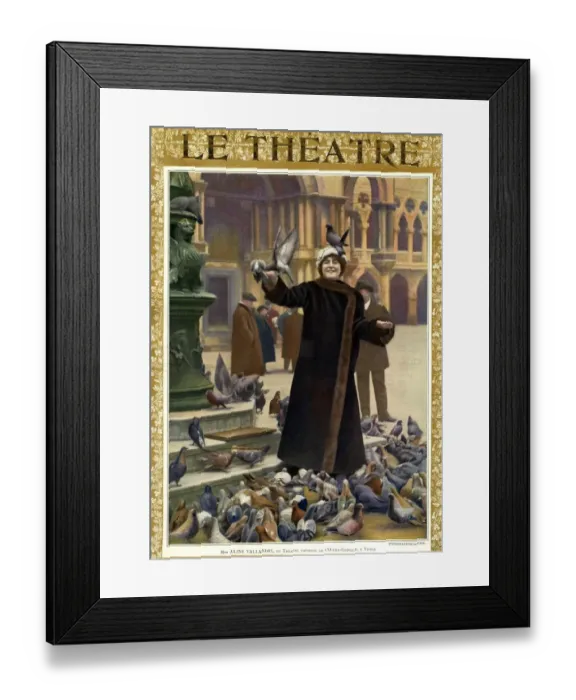 Framed Print : Le Theatre, 1910s, France Framed Print : Le Theatre, 1910s, France