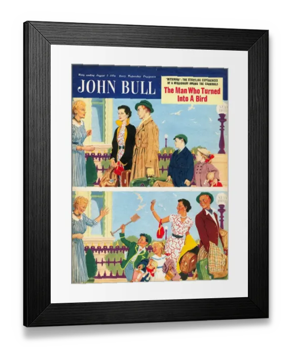 Framed Print : John Bull 1950s UK holidays landladies digs magazines guest houses Framed Print : John Bull 1950s UK holidays landladies digs magazines guest houses