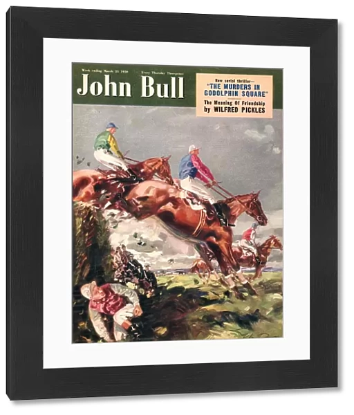 John Bull 1947 1940s UK riding horses horse racing magazines
