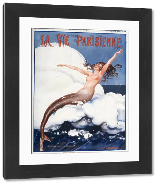 La Vie Parisienne 1924 1920s France Leo Pontan magazines erotica mermaids seaside