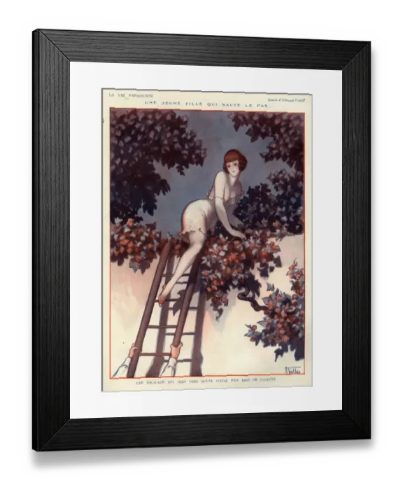 Framed Print : 1920s, France, La Vie Parisienne, Magazine Plate Framed Print : 1920s, France, La Vie Parisienne, Magazine Plate