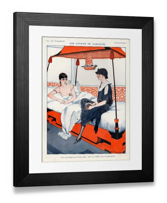 Framed Print : La Vie Parisienne 1923 1920s France cc relaxing erotica Framed Print : La Vie Parisienne 1923 1920s France cc relaxing erotica