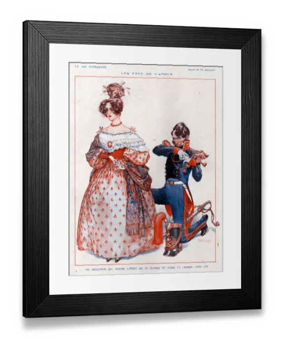 Framed Print : 1920s, France, La Vie Parisienne, Magazine Plate Framed Print : 1920s, France, La Vie Parisienne, Magazine Plate
