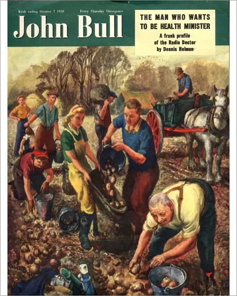 John Bull 1950 1950s UK farms farmers potatoes magazines