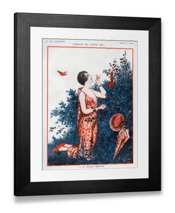 Framed Print : La Vie Parisienne 1923 1920s France Valdes illustrations make-up make up makeup Framed Print : La Vie Parisienne 1923 1920s France Valdes illustrations make-up make up makeup