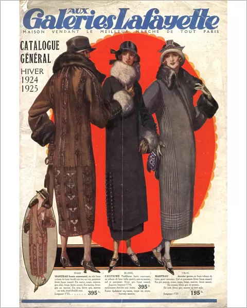 1924 1920s France catalogues galeries lafayette womens fur