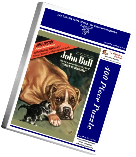 John Bull 1951 1950s UK dogs cats kittens pets magazines