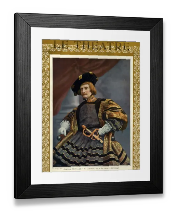 Framed Print : Le Theatre 1903 1900s France humour princes kings swords magazines Framed Print : Le Theatre 1903 1900s France humour princes kings swords magazines