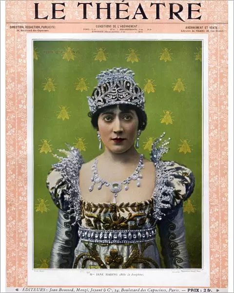 Le Theatre 1899 1890s France magazines womens portraits humour tiaras