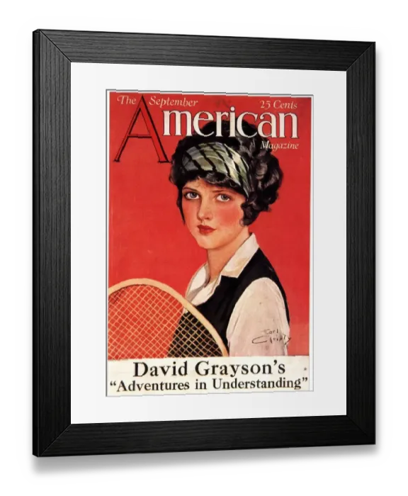 Framed Print : 1924 1920s USA tennis magazines Framed Print : 1924 1920s USA tennis magazines