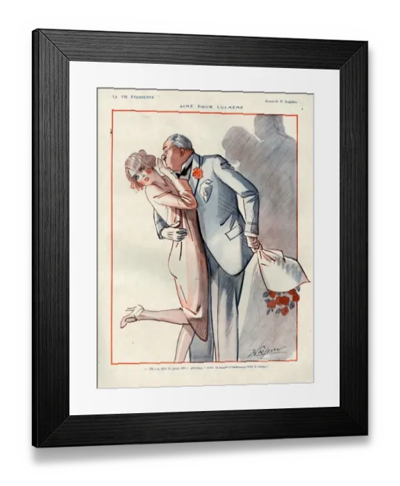 Framed Print : 1920s, France, La Vie Parisienne, Magazine Plate Framed Print : 1920s, France, La Vie Parisienne, Magazine Plate